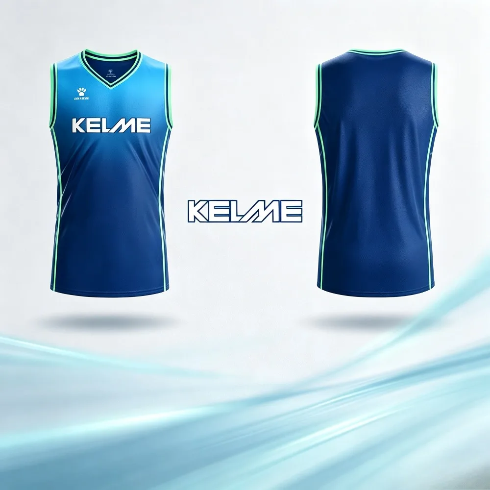 KELME Men's Sleeveless Top – New Outdoor Sportswear By Kappa K-DRY Quick-drying Technology Short-sleeve Shirt with An