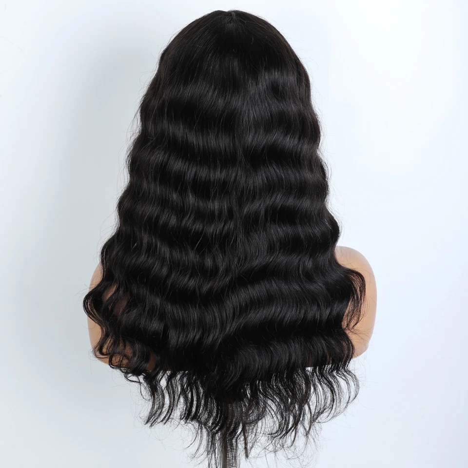 Sleek 22 Inch Human Hair Wigs For Women Body Wave Wigs With Bangs 100% Real Remy Brazilian Hair Wigs Ready To Wear Wigs