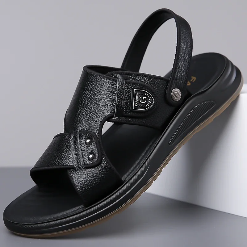 

Summer Men Sandals Mens Casual Shoes Outdoor Men Sandals for Men Beach Shoes Soft Male Shoes Plus Size 38-47