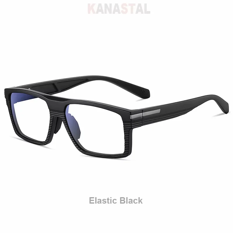 New Fashion Business Eyewear Ultra Light Titanium Alloy Half-Frame Man Large Size Eyeglasses Optical Prescription Glasses Frame