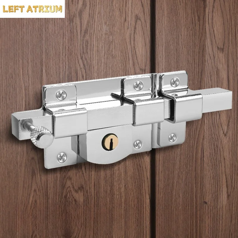 thickened-fence-door-lock-door-bolt-cross-key-old-fashioned-anti-theft-locks-safety-lock-mechanical-bolt-locks-window-latch