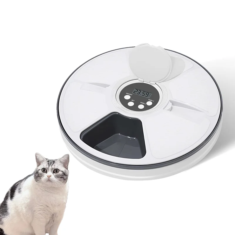 

Automatic Pet Feeder, Food Dispenser, Timing Feeder, 24 Hours Feed, Cat Dog Electric Dry Food Dispenser for Dry Food Supplement
