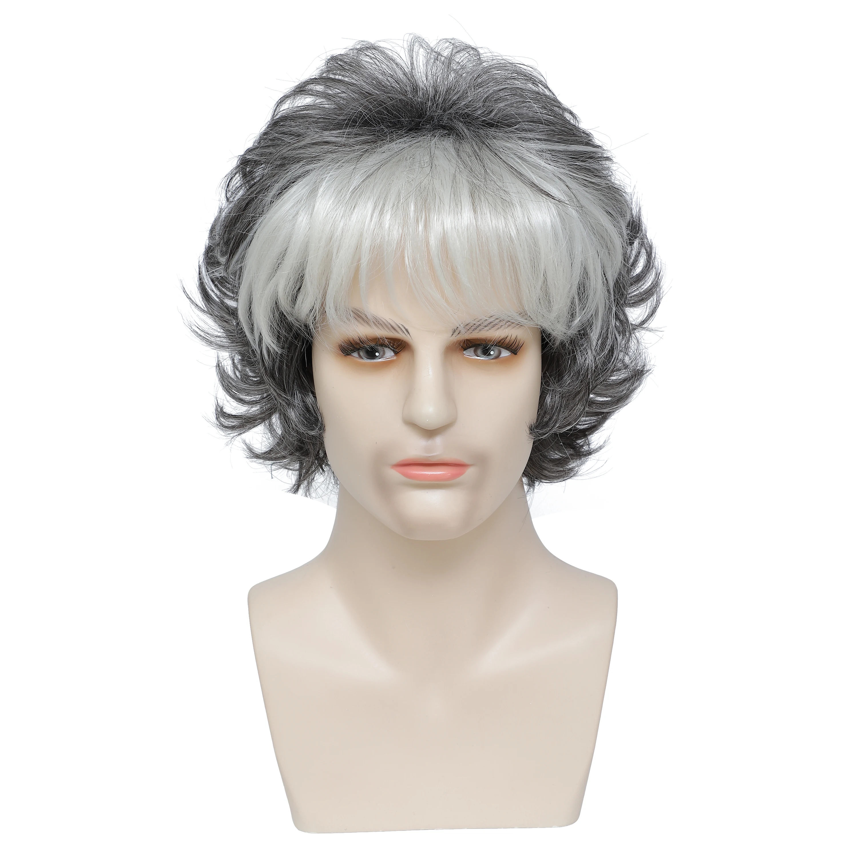 

Синтетический модный короткий термостойкий парик может быть горячим DIY Высокотемпературный шелковый парик высокой плотности Розовая сетка для волос