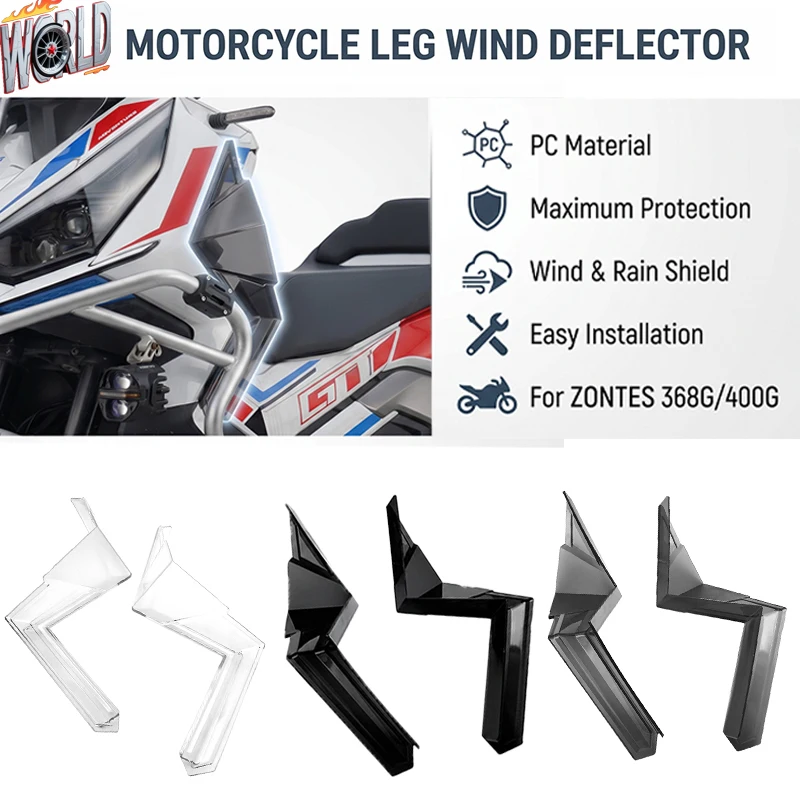 

Leg Fairing For ZONTES 368G 400G 2024 2025 2026 Motorcycle Leg Side Windshield Leg Fairing Air Deflectors Side Wind Deflector