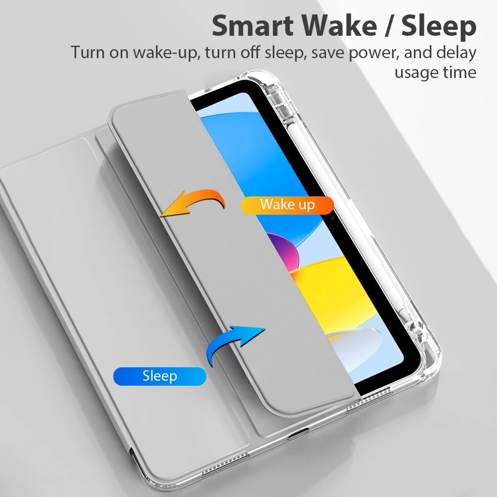 لجهاز iPad A16 Air 11th M3 M2 6 5 4 3 10 9 10th 9 8 7th Generation Funda iPad Pro M5 11 13 M4 12.9 " Mini 7 A17 حافظة أكريليك