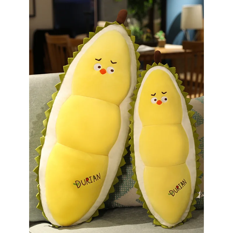 Durian Plush Toy Simulation Durian Pillow Living Room Sofa Decorative Pillow Soft Comfort Sleeping Doll Unisex Birthday Gift