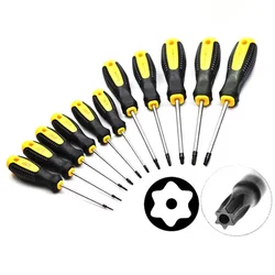 11PCS Magnetic Torx Screwdriver Set Star Screw Driver Head T5-T30 With Professional Cushion Grip Durable Hand Tool Combination