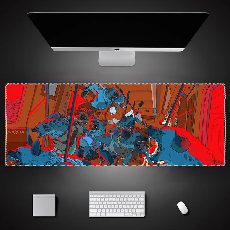 

Anime landscape mouse pad oversized two-dimensional keyboard pad notebook office wrist pad computer table mat