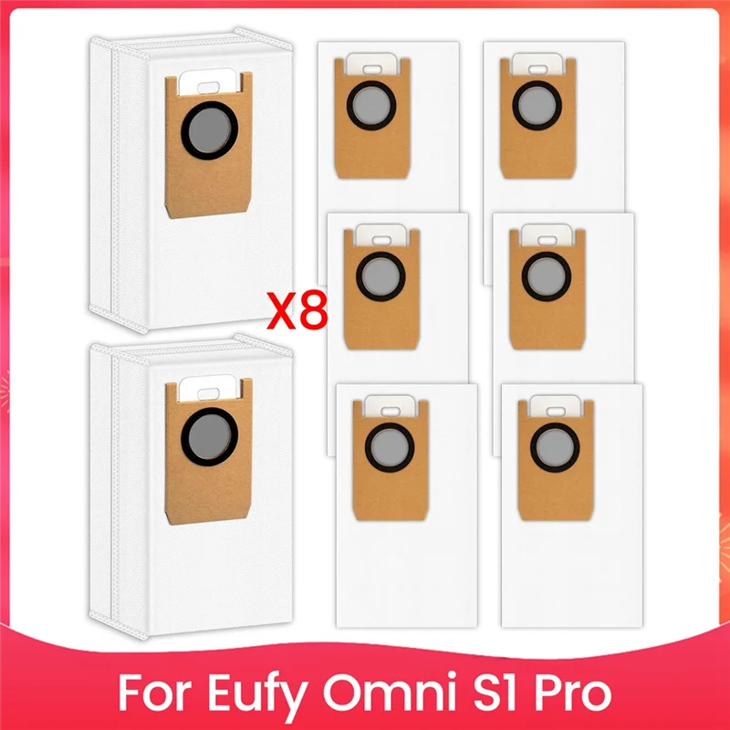 Stable-For Eufy Omni S1 Pro Self Draining Station Robot Vacuum Cleaner Parts Dust Bags For Robot Vacuum Cleaner