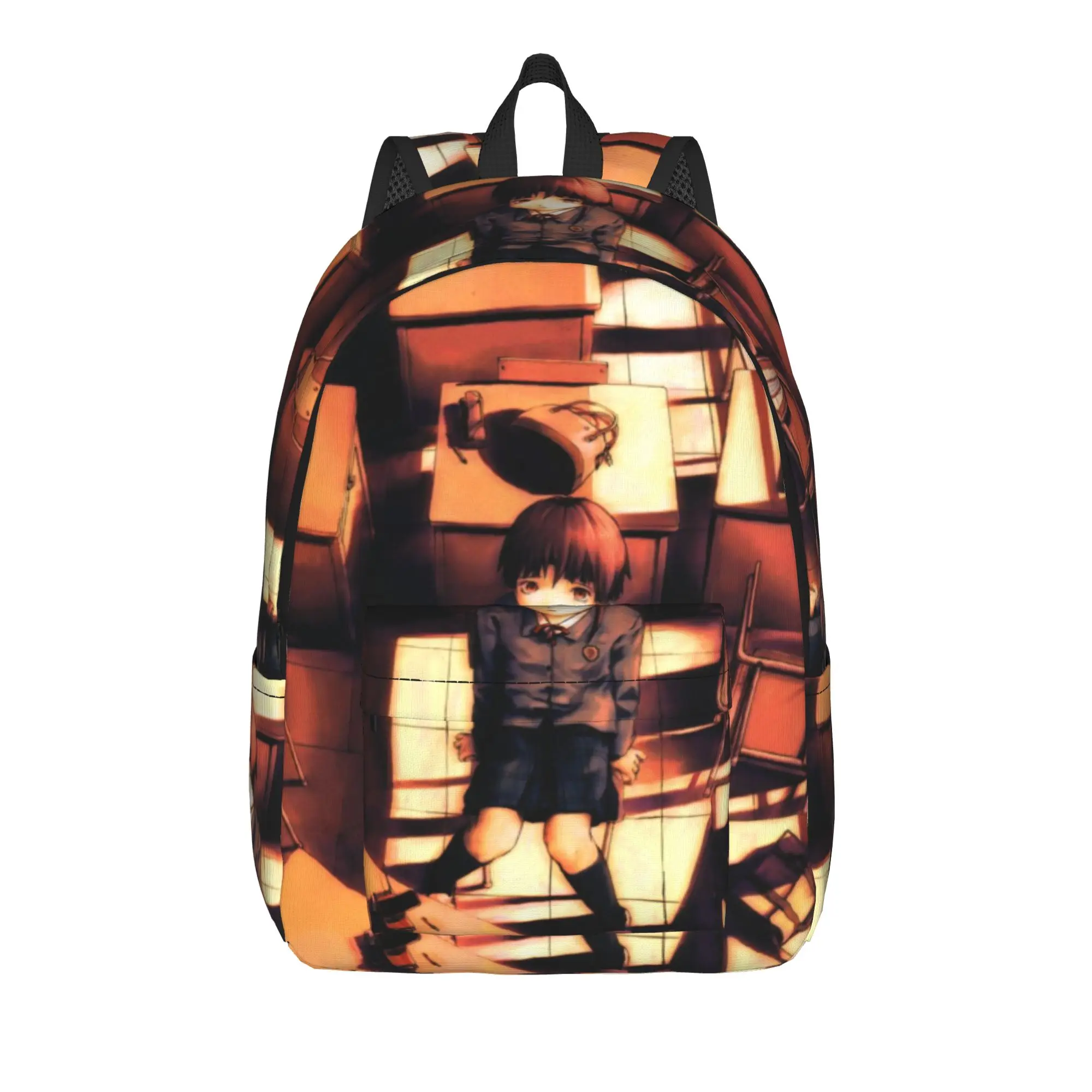Serial Experiments Lain Lwakura Backpack Lightweight Student Business  Daypack for Men Women Laptop Computer Canvas Bags