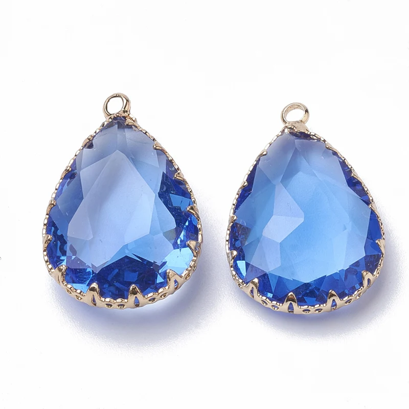 2Pcs K9 Glass Penda… - image