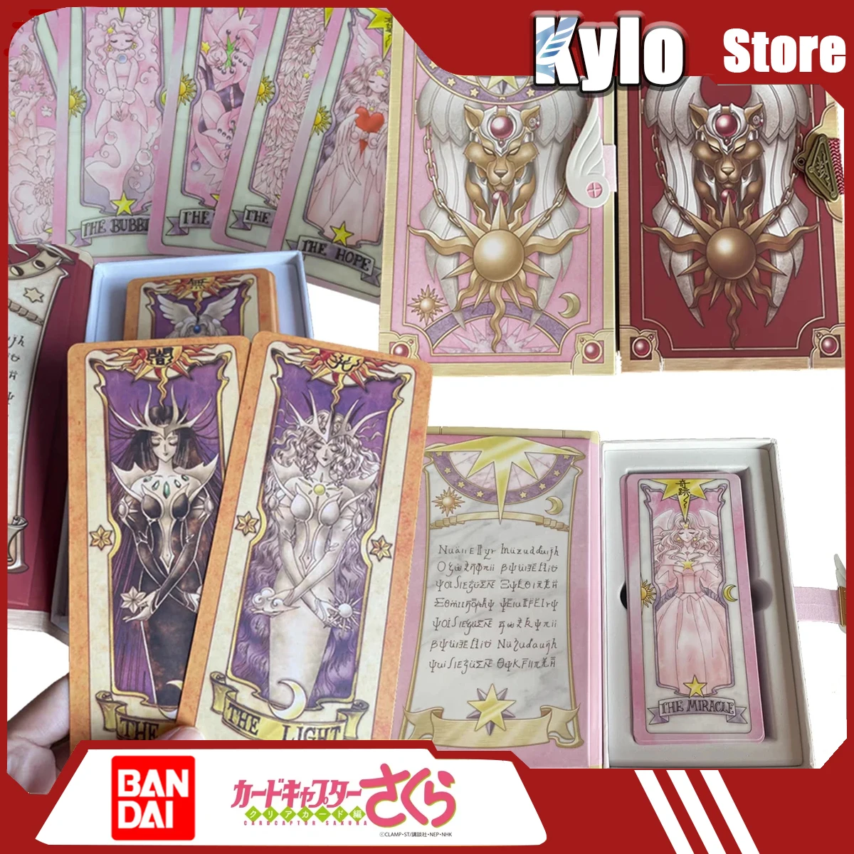 

Bandai Card Captor Sakura 1 Set Sakura Card New Captor Figure Clow Cards Cards Cosplay Deluxe Edition Anime Prop Gift Toy Taort