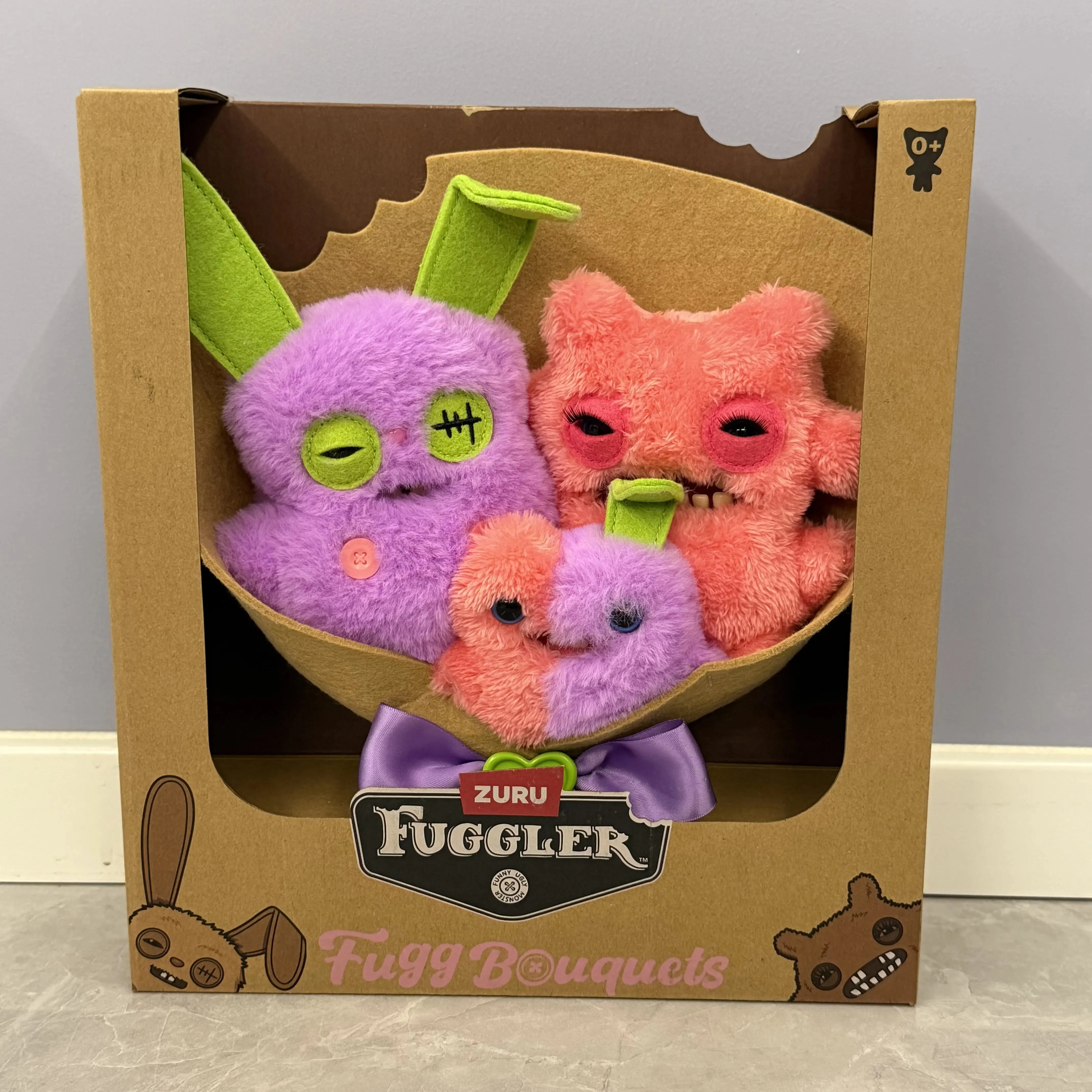 Zuru Fuggler Fugg Bouquets Plush Toy Set Ugly Cute Funny Stuffed Doll Valentine Gift For Adult Collection