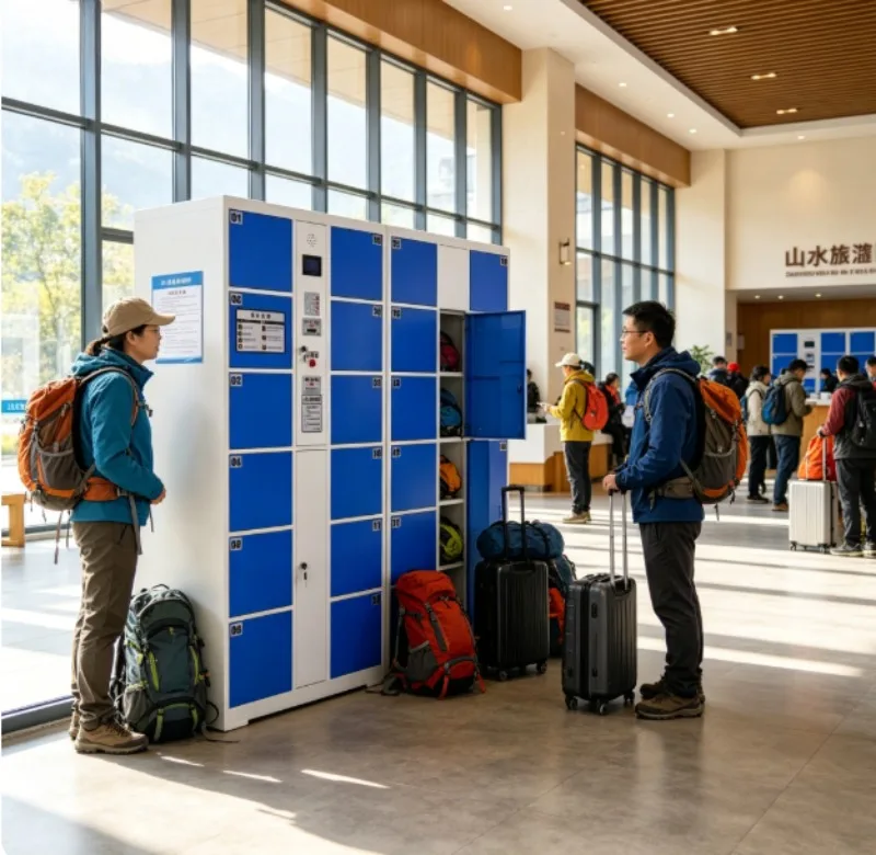 Intelligent Locker Storage Cabinet Smart System for Personal and Parcel Storage in Public Area