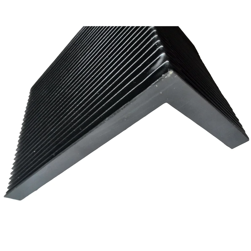 L shape corrugation bellows cover Lmax=800mm, inside height 65mm, inside width115mm