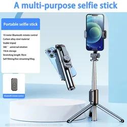 Portable Tripod for Mobile Phone Selfie Stick With Remote Control Telescopic Phone Bluetooth Stick For Huawei iPhone Android 7