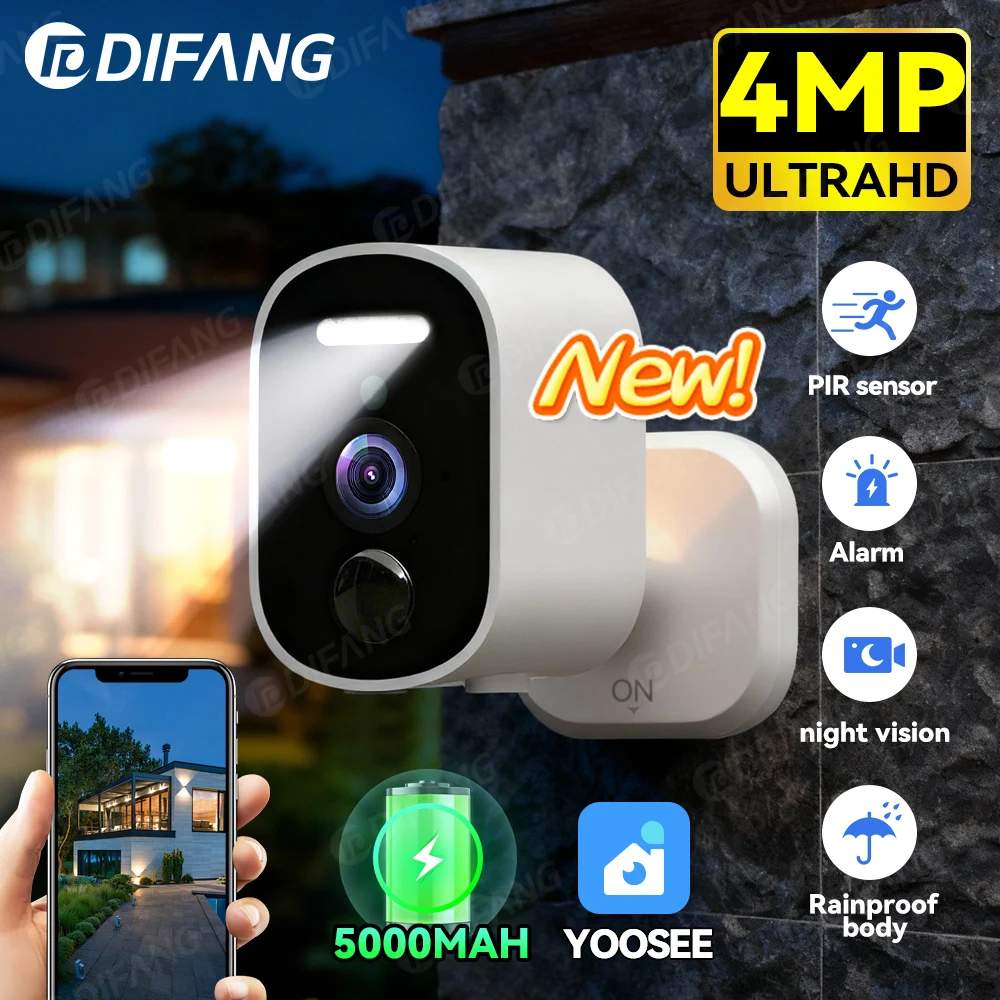 

Yoosee 4G Sim Card Battery Camera Mini Video Monitor 5000MaH Battery Security Protection 4G Wireless Surveillance IP CCV Cam