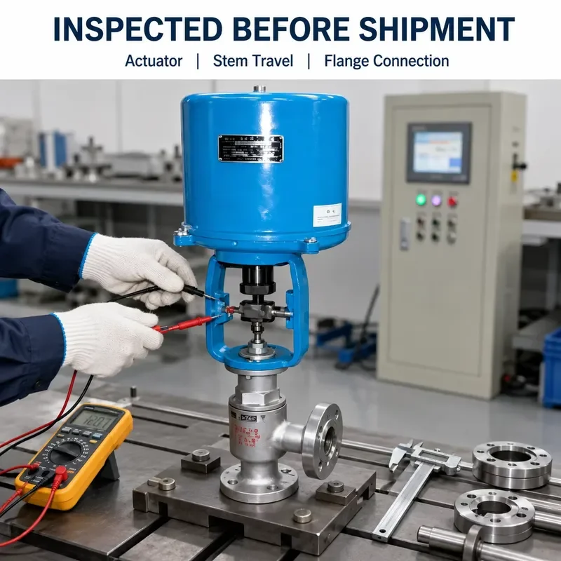 Industrial Electric Angle Valve Modulating Flow Controller Flanged Process Pipeline Equipment OEM Supplier JIAHE Brand Model