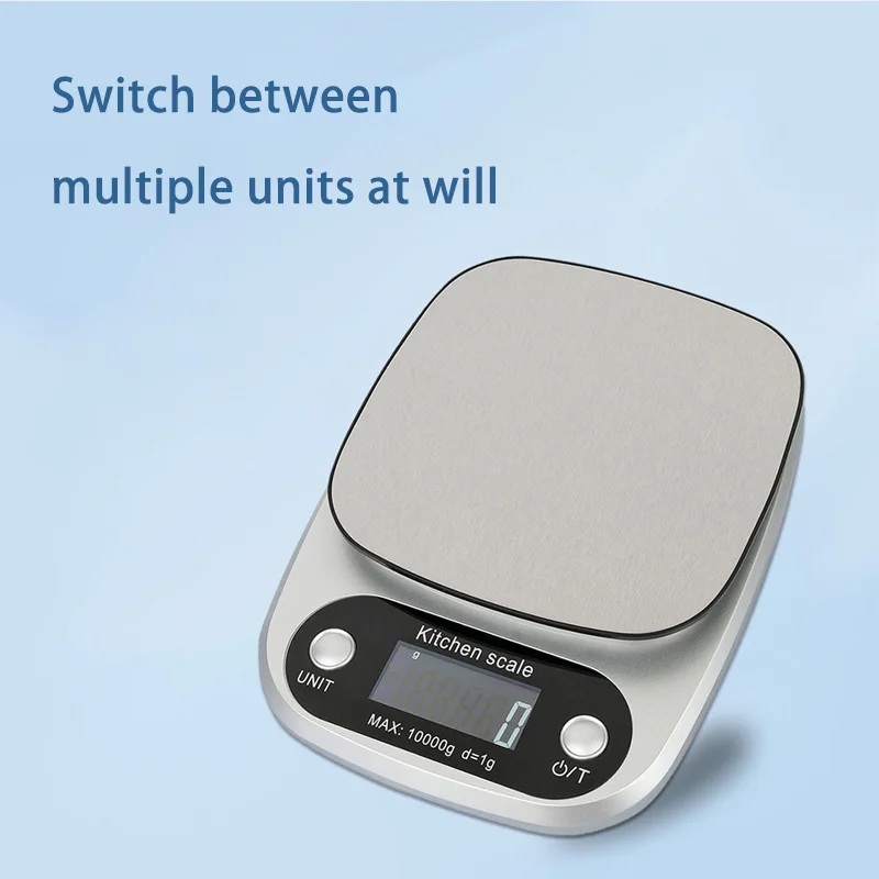 مقياس مطبخ عالي الدقة 10 كجم مجوهرات إلكترونية مقياس خبز الطعام أداة قياس متعددة الوظائف مقياس جرام شاشة LCD #3