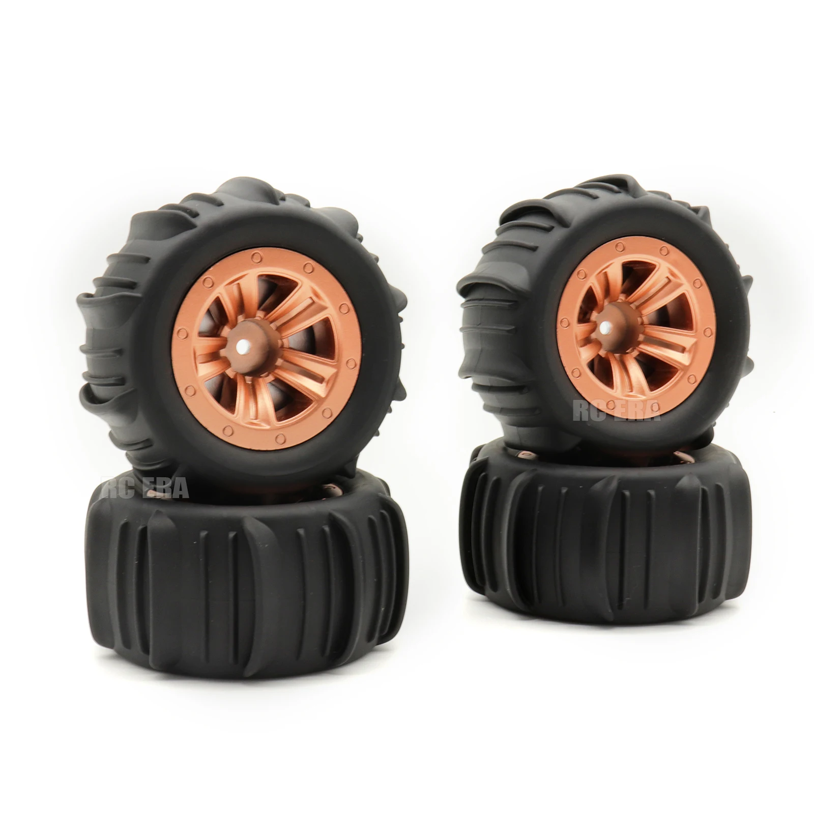 4 SZTUK 12 mm Hex RC Car Tires (Monster & Paddle) Trwałe koła Części do MJX 14210 16208 16210, HBX 16889 16890, MN128 RC Car