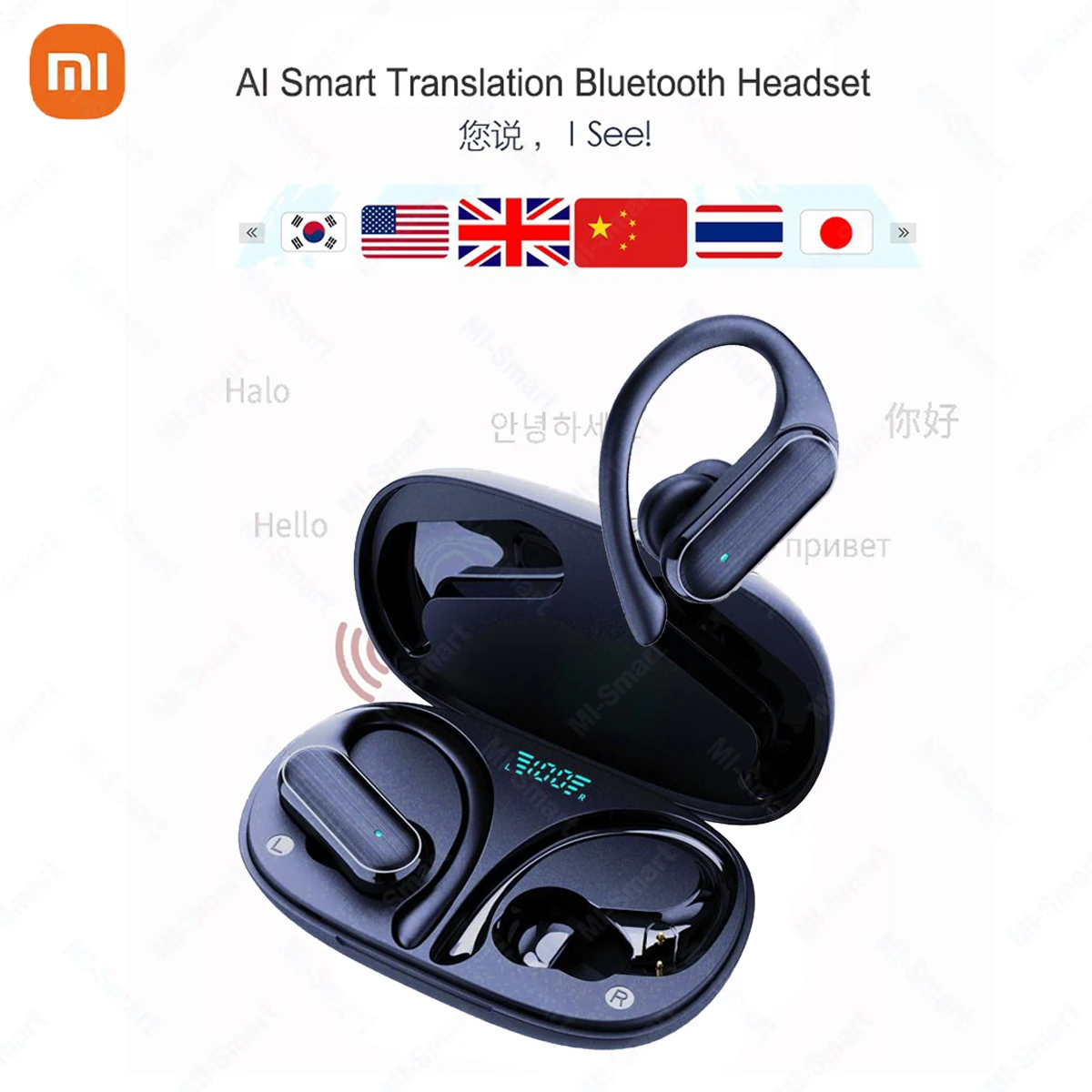 Xiaomi AI Translation Headphones A520 144 Languages Real-time Translator Earbuds For Travel study Abroad Translation Earphones