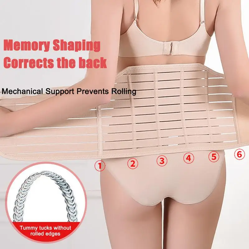 Post Partum Waist Binder Soft Postpartum Belt Band Elastic C-Section Recovery Belly Band Abdominal Binder for Postpartum