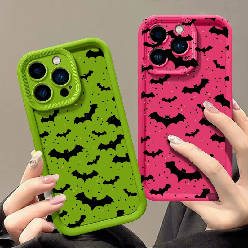 Funny Spooky Fasion Phone Case for iPhone 11 12 MINI 13 14 15 16 PRO MAX PLUS Shockproof Silicone Soft Cover Coque