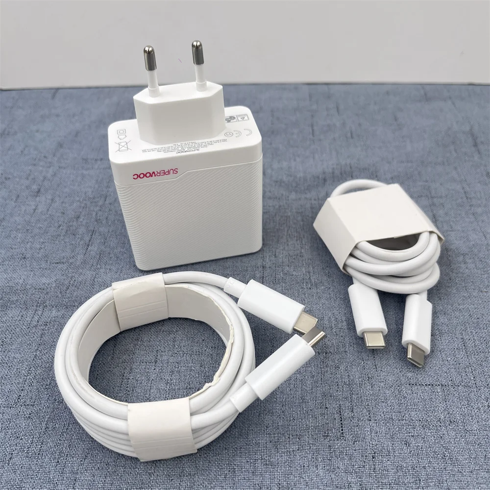 شاحن OPPO 100 وات ثنائي المنافذ SuperVooc PD/QC 3.0 شحن سريع 12A 1/1.5 M PD كابل لـ Reno 14 13 12 11 10 Pro + Find X8 Ultra X7 #1