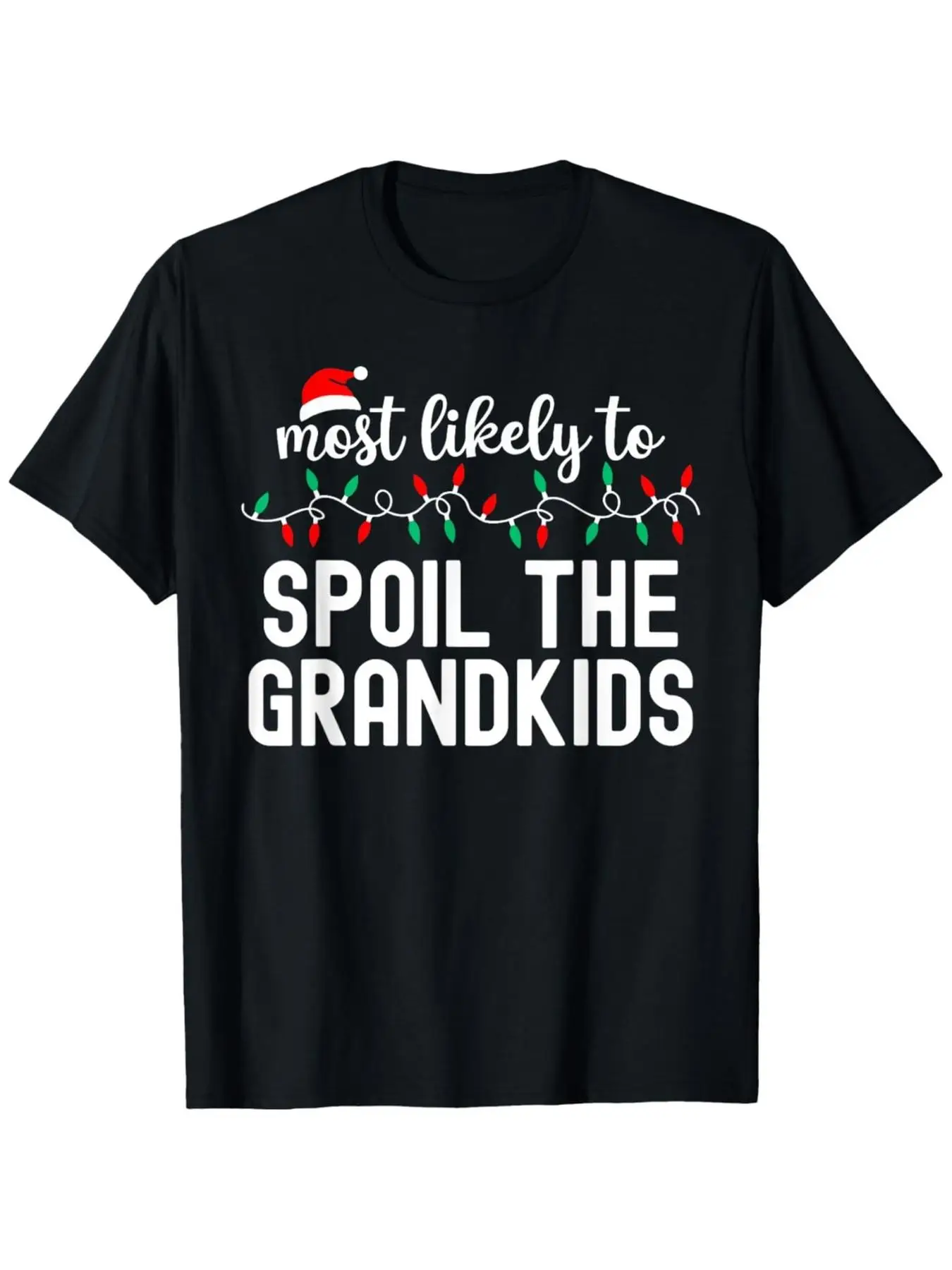 

Men's "I Regret Nothing" Christmas T-Shirt - Black/Red Naughty List Graphic Tee
