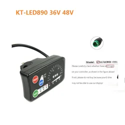 KT LED 890 제어판 디스플레이 전기 자전거 부품, 24V, 36V, 48V