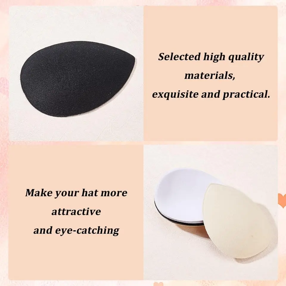 6 Pcs 3 Colors Teardrop Hat Base 4x5 inch EVA Sinamay  display picture 1