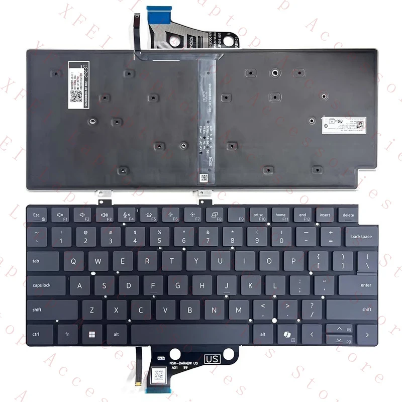 D  New US Backlit Keyboard for Dell Pro 13 Plus PB13250 PB13255 P194G P195G Laptop