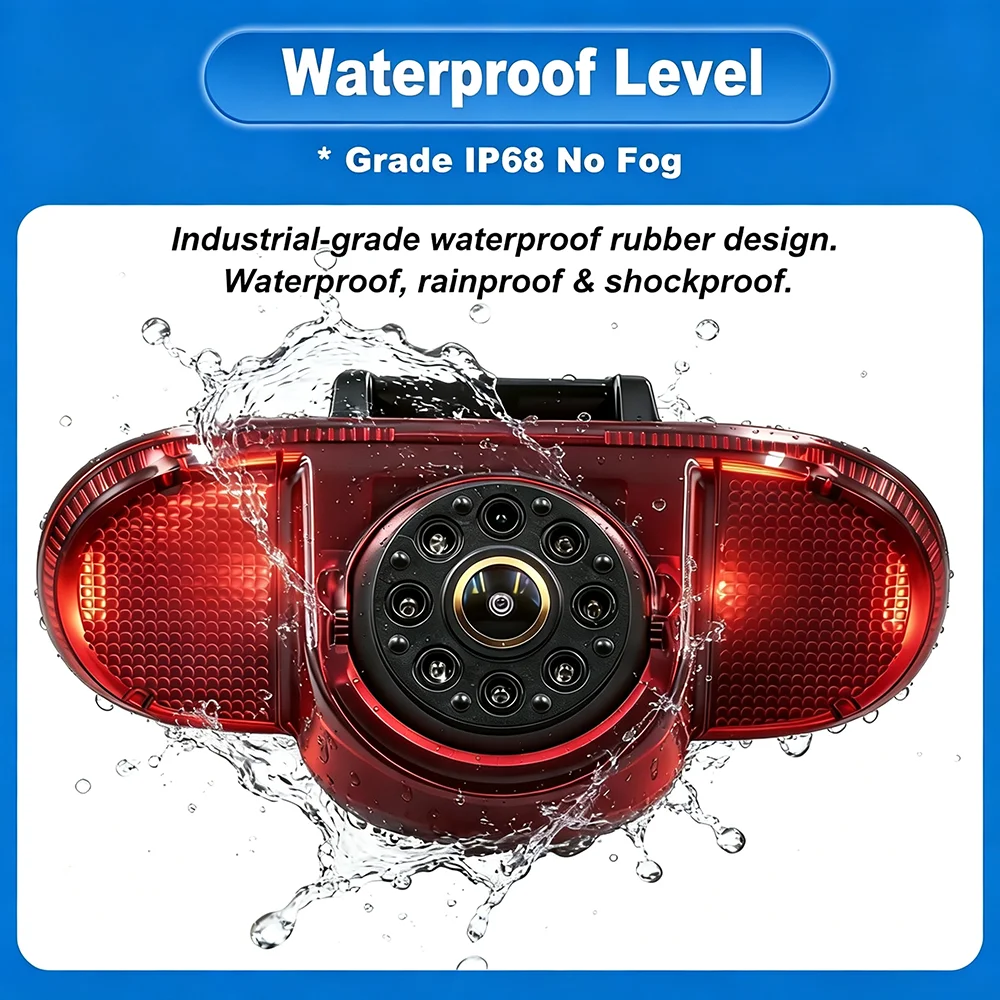 AHD 1080P Rückfahrkamera für die Bremsleuchte, passend für Renault Trafic 2001-2014, Opel Combo 2001-2011, Vauxhall Vivaro 2001-2014. – Detail 11