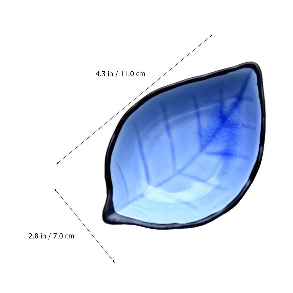 2Pcs Ceramic Ink Dish Leaf Form Calligraphy Ink Tray Brush Washer for Students Artists Calligraphers Lightweight Easy Storage