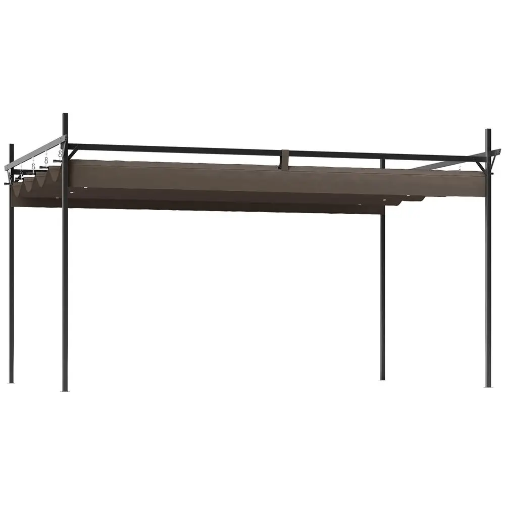 

10 x 13 Retractable Pergola Canopy with Stronger Metal Frame, Outdoor Pergola Sun Shade Shelter for Garden, Patio, Backyard, De