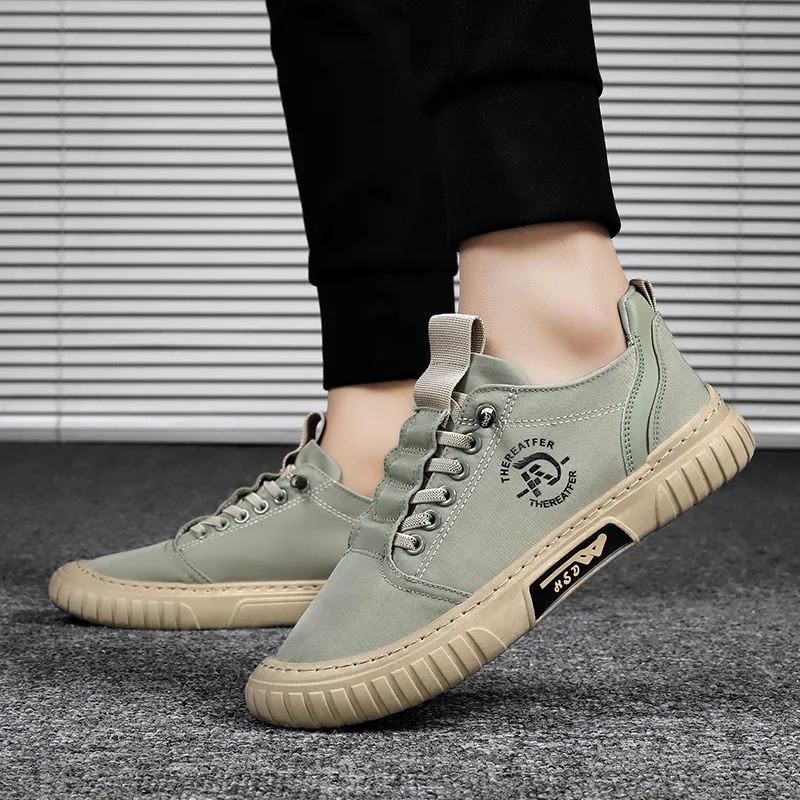 Zapatos transpirables de verano para hombre, zapatillas de lona con paraguas, informales, planas