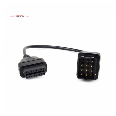 Pour RE-NAULT 12 Pin 12Pin Mâle à OBD OBD2 OBDII DLC 16 Pin 16Pin Femelle Pour re-nault 12pin câble 600 Connecteur Adaptateur OBD