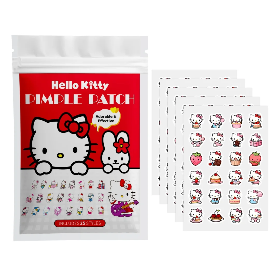 120PCS hello kitty Acne patches, facial acne patches, hydrogel acne removal patches, concealer