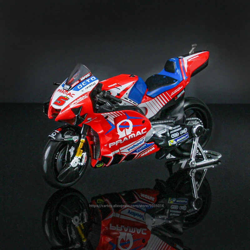 Maisto 1:18 2021 Ducati Pramac Racing #5 Zarco #89 Martin Licensed Simulation Alloy Motorcycle Model Colle