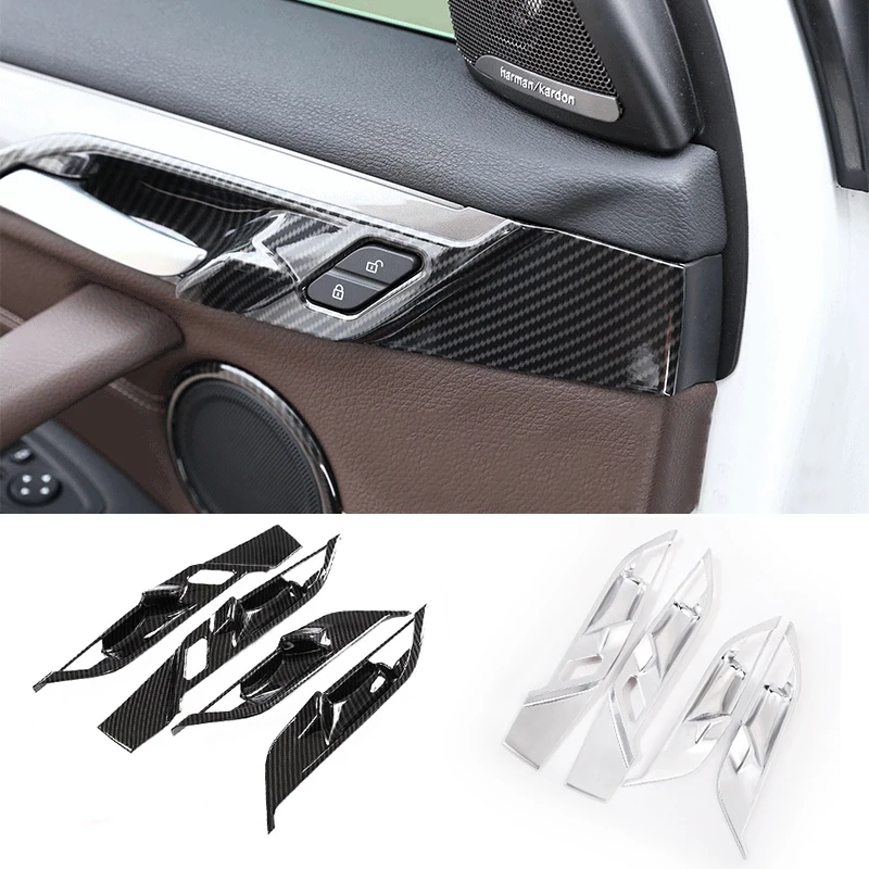 

For BMW X1 X2 F47 F48 16-21 Car Interior Door Handles Bowl Decorate Cover Trim Inner Handle Covers Car Interior Accessories