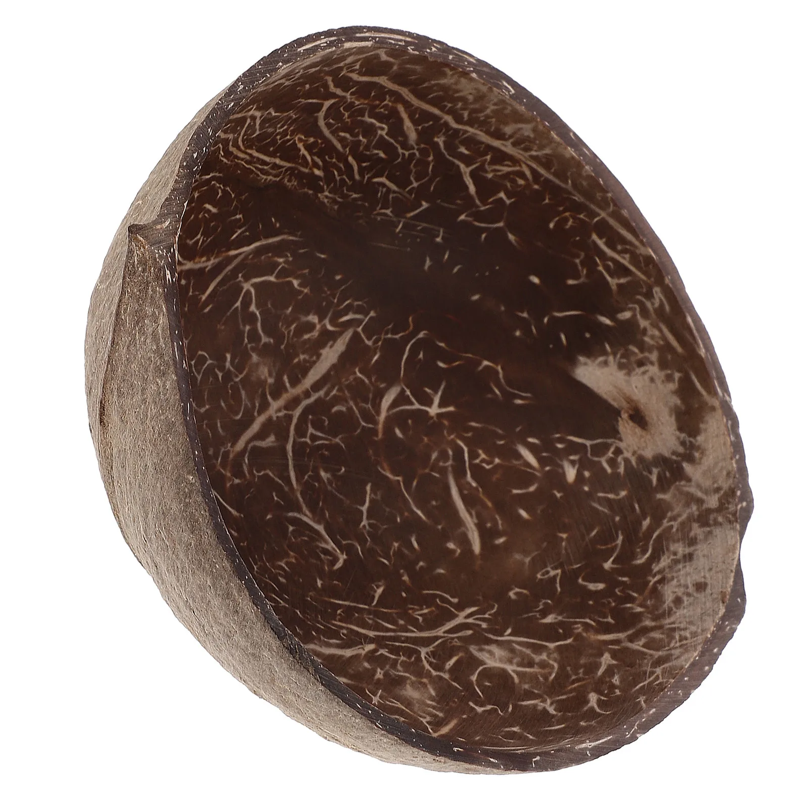 

Natural Coconut Shell Food Bowl Wide Mouth Multi-Purpose Salad Fruit Dessert Ice Cream Container Kitchen Home Restaurant Decor