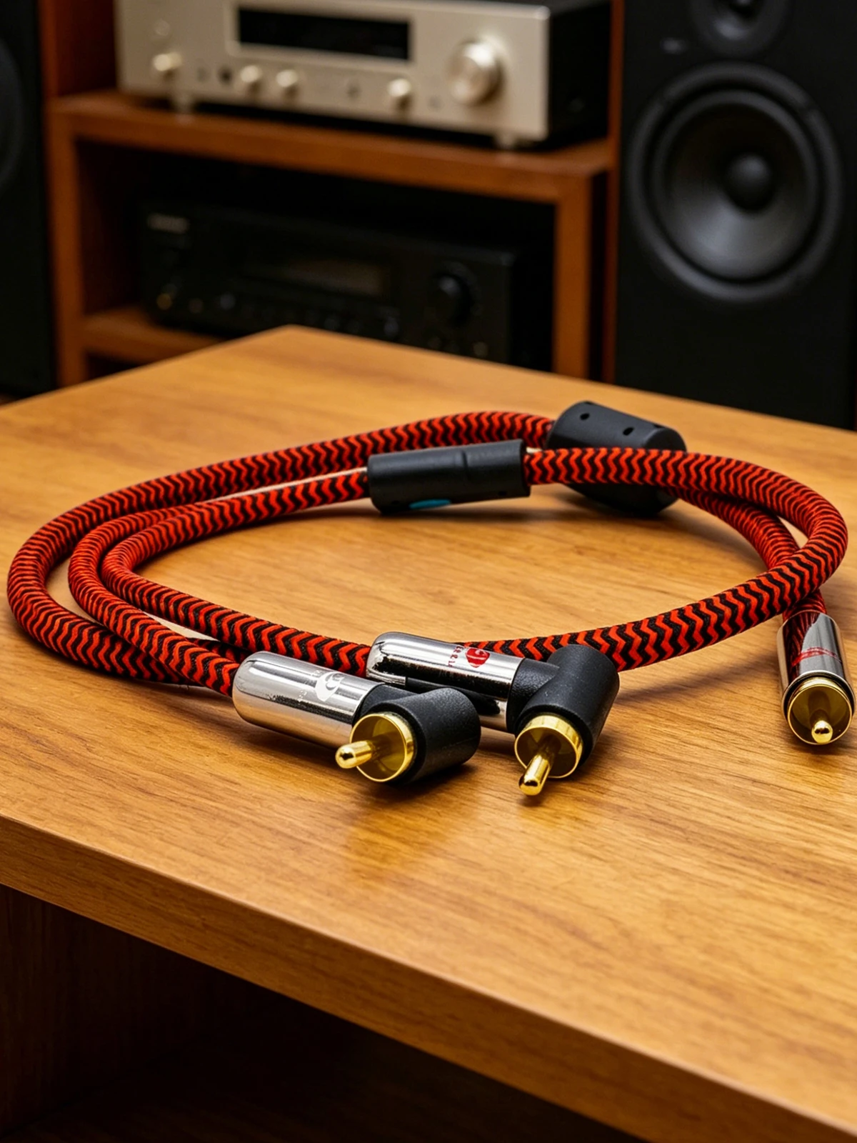 Premium Subwoofer Cable RCA to Dual Angled RCA for Amplifier Decoder 1:2 RCA Splitter Y Cable OFC Shielding 1M 2M 3M 5M 8M 12M — zdjęcie produktu 7