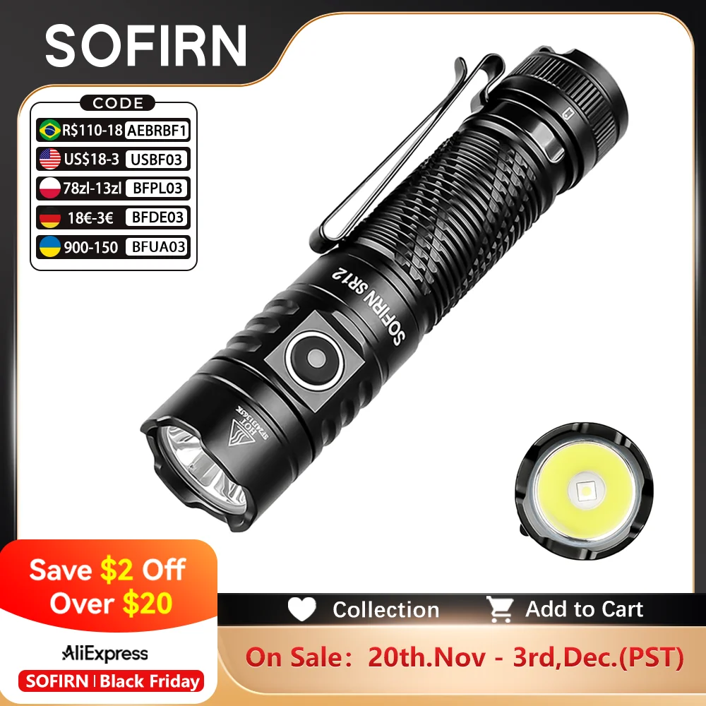 Sofirn SR12 Spec: The Ultimate EDC Flashlight for Demanding Outdoor and Tactical Use?