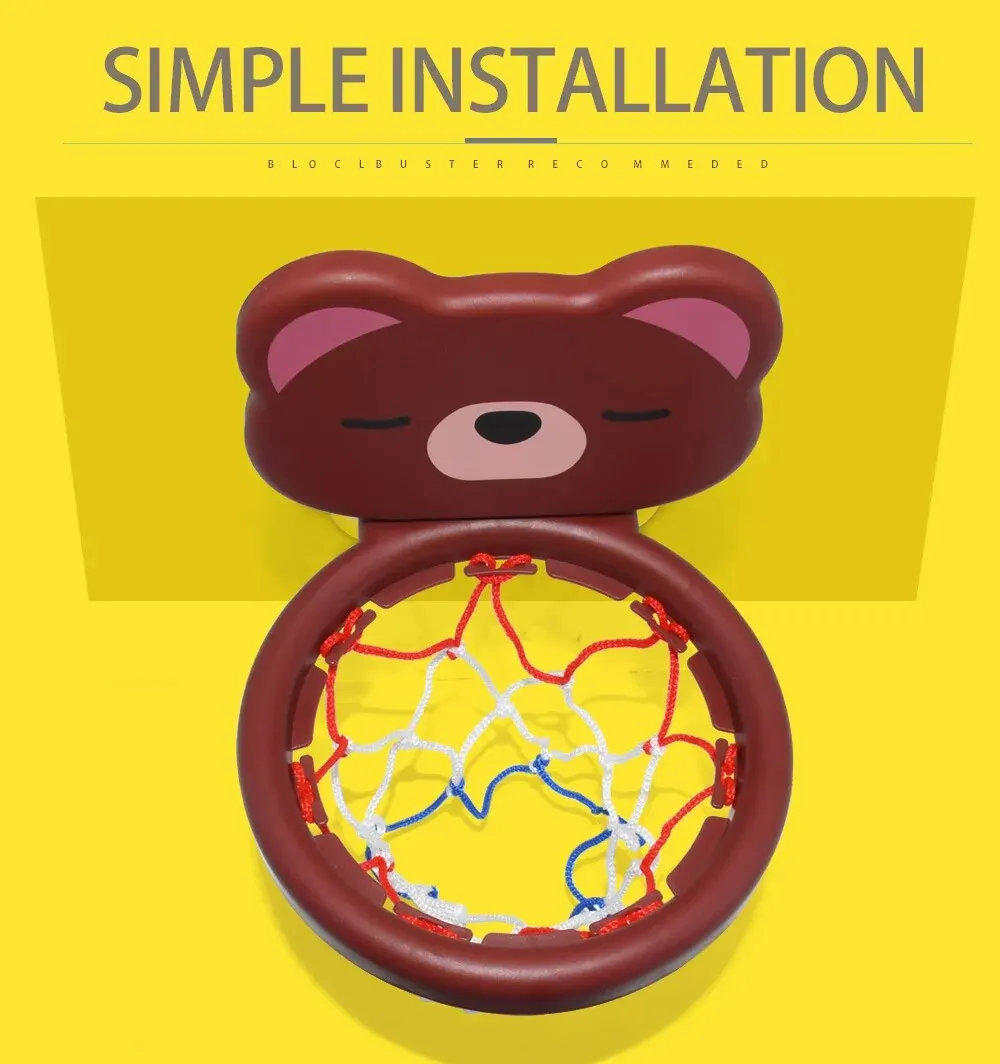 Набор детских игрушек Мини милый маленький Медвежонок баскетбольная игрушка для ванной комнаты стреляйте в корзину игры в бассейне