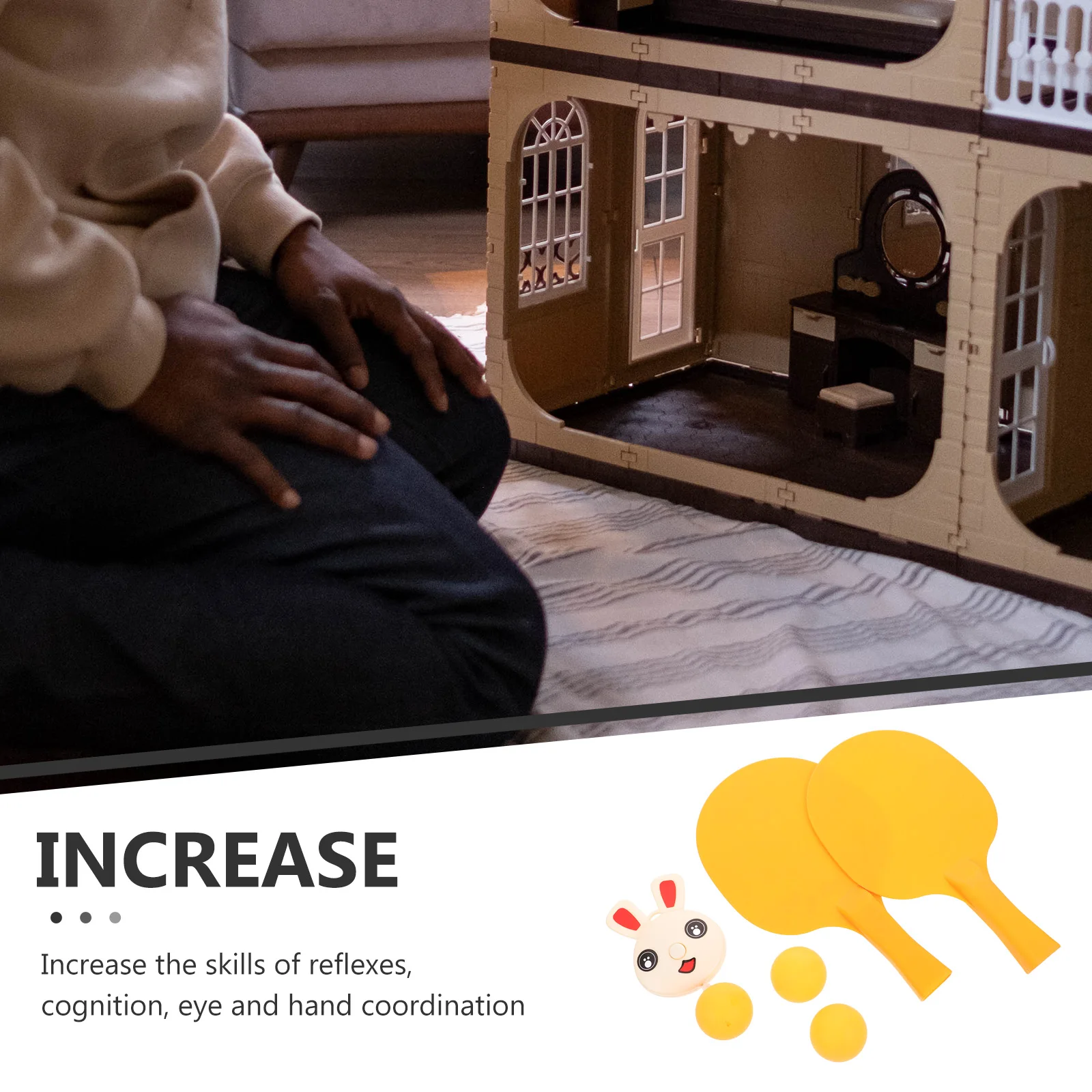 

1 Set Hanging Table Tennis Training Kit Indoor Outdoor Sports Abs Durable Plaything Gift Interactive Table Tennis