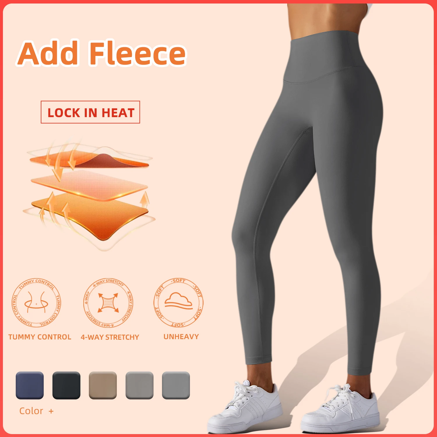 High Waist Warm Thicken Leggings Women Fitness Running Yoga Leggings Pants Energy Gym Tight Leggings Casual Workout Leggings