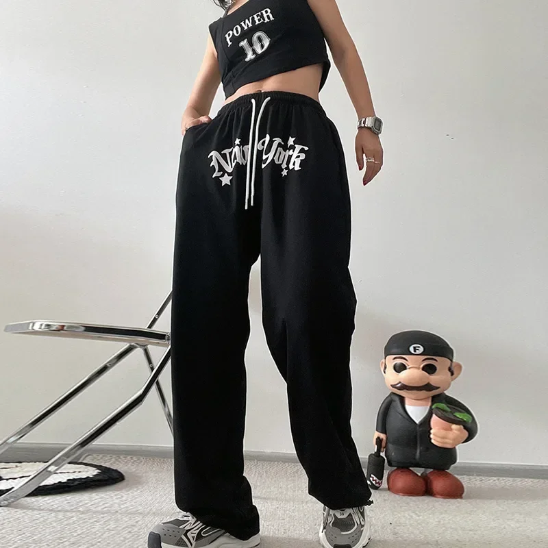 Koreaanse Stijl Harajuku vrouwen Joggingbroek Fashion Casual Losse Wijde Pijpen Broek Japanse Streetwear Broek Vrouwen Y2k Kleding
