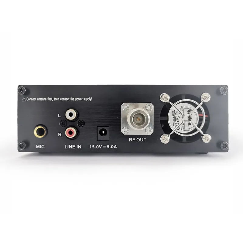 Wireless stereo FM transmitter, single host high-power wireless broadcast transmitter