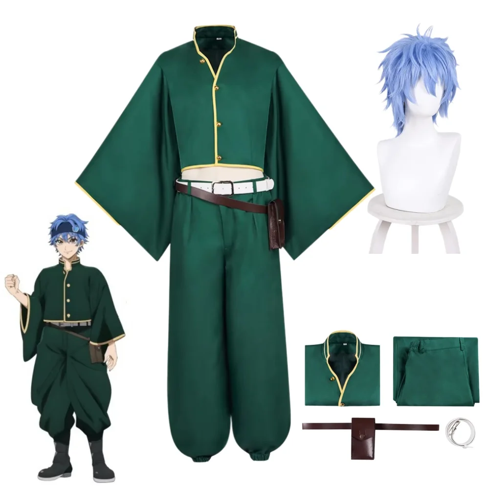 

Anime Dead Account Souji Enishiro Cosplay Costume Souji Enishiro Costume Wig Uniform Suits Women Anime Role Playing Costumes