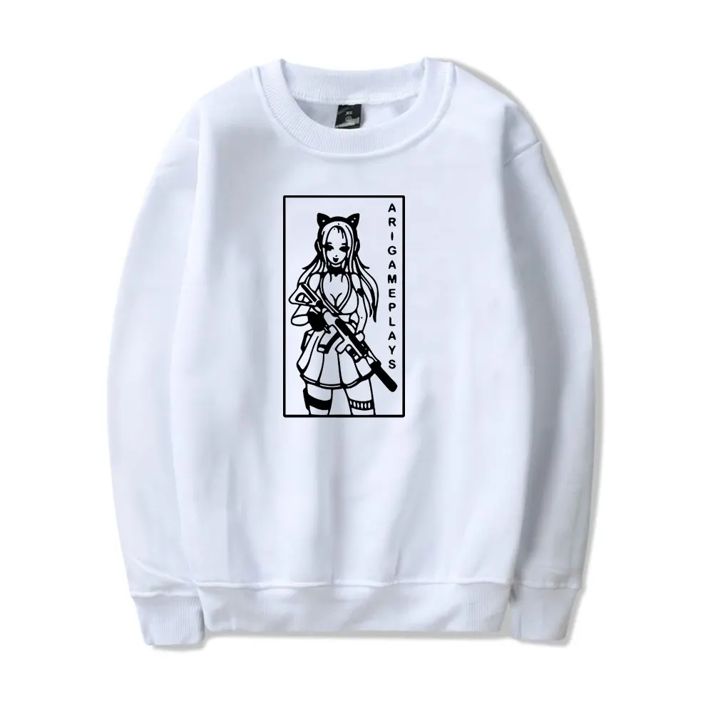 Arigameplays Vintage 90s Merch Sweatshirt Men Women Print Ari gameplays Pullover Unisex Harajuku Casual clothing